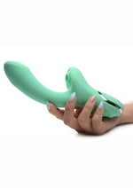 Load image into Gallery viewer, Inmi Shegasm Minty Rechargeable Silicone Suction Rabbit Vibrator
