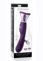 Load image into Gallery viewer, Inmi Shegasm Rechargeable Silicone Licking and Sucking Vibrator - Purple
