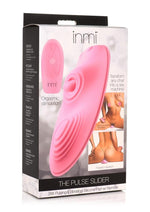 Load image into Gallery viewer, Inmi The Pulse Slider Pulsing and Vibrating Rechargeable Silicone Pad with Remote Control - Pink
