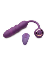 Load image into Gallery viewer, Inmi Thrust Thumper Rechargeable Silicone Vibrator with Remote Control - Purple
