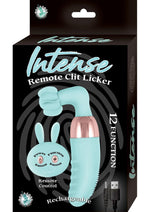 Load image into Gallery viewer, Intense Remote Control Silicone Rechargeable Clit Licker - Aqua
