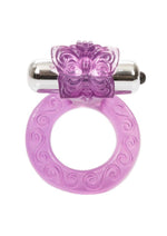 Load image into Gallery viewer, Intimate Butterfly Ring Vibrating Cock Ring with Clitoral Stimulation
