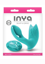 Load image into Gallery viewer, Inya Bump-N-Grind Silicone Rechargeable Warming Vibrator with Remote Control - Teal
