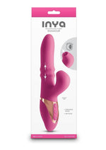 Load image into Gallery viewer, Inya Enamour Rechargeable Silicone Rabbit Vibrator with Air Pulse Clitoral Stimulator - Pink
