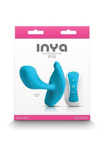 Load image into Gallery viewer, Inya Eros Rechargeable Silicone Vibrating Stimulator with Remote Control - Blue
