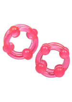 Load image into Gallery viewer, Island Rings Double Stacker Cock Rings - Pink - 2 Piece Set

