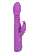 Load image into Gallery viewer, Jack Rabbit Elite Thrusting Rabbit Silicone Rechargeable Vibrator - Purple

