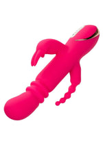 Load image into Gallery viewer, Jack Rabbit Signature Heated Rechargeable Silicone Triple Fantasy Rabbit Vibrator - Pink
