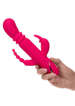 Load image into Gallery viewer, Jack Rabbit Signature Heated Rechargeable Silicone Triple Fantasy Rabbit Vibrator
