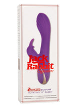 Load image into Gallery viewer, Jack Rabbit Signature Heated Silicone Rotating G Rabbit Rechargeable Vibrator - Purple