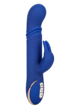 Load image into Gallery viewer, Jack Rabbit Signature Heated Silicone Thrusting G Rabbit Rechargeable Vibrator - Blue
