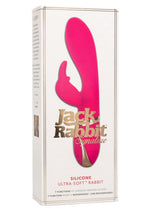 Load image into Gallery viewer, Jack Rabbit Signature Silicone Ultra Soft Rabbit Vibrator Multi Function USB Rechargeable Waterproof - Pink
