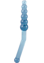 Load image into Gallery viewer, Jelly Fun Flex Beaded Anal Wand - Blue - 9.5in
