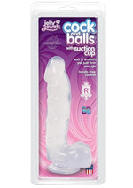 Load image into Gallery viewer, Jelly Jewels Dildo with Balls - Clear - 6in
