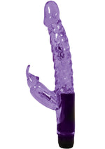 Load image into Gallery viewer, Jelly Mini Rabbit Vibro Wand Silicone Vibrator - Purple

