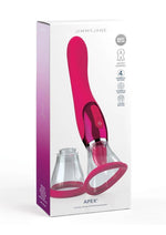 Load image into Gallery viewer, Jimmyjane Apex Rechargeable Silicone Dual Vibrator - Pink