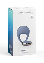 Load image into Gallery viewer, Jimmyjane Kore Rechargeable Silicone Cock Ring with Remote - Blue