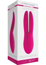Load image into Gallery viewer, Jimmyjane Live Sexy Ascend 2 Rechargeable Silicone Dual Clitoral Vibrator - Pink
