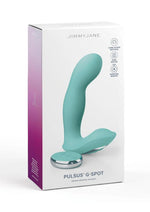 Load image into Gallery viewer, Jimmyjane Pulsus G-Spot Rechargeable Silicone Dual Stimulator with Remote - Teal
