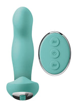 Load image into Gallery viewer, Jimmyjane Pulsus G-Spot Rechargeable Silicone Dual Stimulator with Remote - Teal
