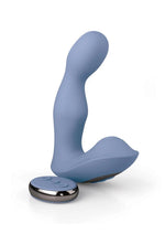 Load image into Gallery viewer, Jimmyjane Pulsus P-Spot Rechargeable Silicone Dual Stimulator with Remote - Blue