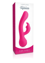 Load image into Gallery viewer, Jimmyjane Ruby Rabbit Rechargeable Silicone Flexible Rabbit Vibrator - Pink

