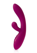 Load image into Gallery viewer, Jimmyjane Solis Rabbit Rechargeable Silicone Dual Vibrator - Fuchsia/Pink
