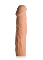 Load image into Gallery viewer, Jock Extra Long Penis Extension Sleeve - Caramel - 1.5in
