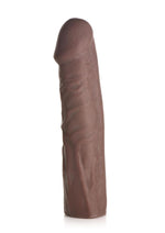 Load image into Gallery viewer, Jock Extra Long Penis Extension Sleeve - Chocolate - 1.5in
