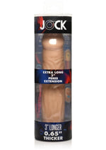 Load image into Gallery viewer, Jock Extra Long Penis Extension Sleeve - Vanilla - 3in
