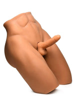 Load image into Gallery viewer, Jock Poseable Torso with Thrusting Dildo - Vanilla
