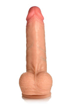 Load image into Gallery viewer, Jock Real Skin Silicone Dildo with Balls - Vanilla - 8in
