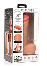 Load image into Gallery viewer, Jock Real Skin Silicone Dildo with Balls - Vanilla - 8in
