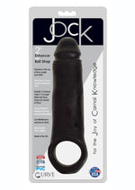 Load image into Gallery viewer, Jock Realistic Penis Enhancer with Ball Strap - Black - 2in
