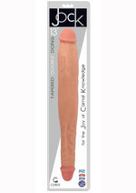 Load image into Gallery viewer, Jock Tapered Double Dildo - Vanilla - 13in
