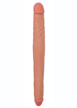 Load image into Gallery viewer, Jock Tapered Double Dildo - Vanilla - 16in
