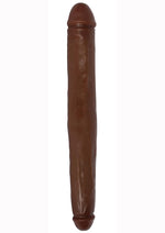 Load image into Gallery viewer, Jock Tapered Double Dildo - Chocolate - 18in
