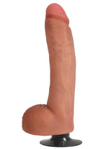 Load image into Gallery viewer, Jock Vibrating Dildo with Balls - Vanilla - 10in
