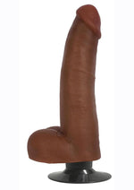 Load image into Gallery viewer, Jock Vibrating Dildo with Balls - Caramel - 8in