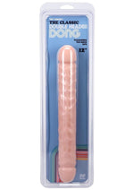 Load image into Gallery viewer, Jr. Veined Double Header Dildo - Flesh/Vanilla - 12in
