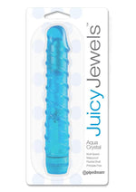 Load image into Gallery viewer, Juicy Jewels Aqua Crystal Vibrator - Blue