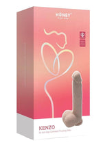 Load image into Gallery viewer, Kenzo App Controlled Big Realistic Thrusting Rechargeable Silicone Dildo - Caramel - 9.5 In
