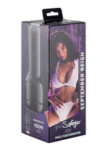 Load image into Gallery viewer, Kiiroo Feel September Reign Black Stroker Interactive Masturbator - Pussy - Black/Chocolate

