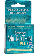Load image into Gallery viewer, Kimono Microthin Plus Auq Lube Condoms - Large - 3 Pack
