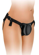 Load image into Gallery viewer, King Cock Beginner&#39;s Silicone Body Dock Strap-On Kit with Dildo - Black/Vanilla - 6in
