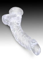 Load image into Gallery viewer, King Cock Dildo with Balls - Clear - 7.5in
