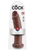 Load image into Gallery viewer, King Cock Dildo - Chocolate - 10in
