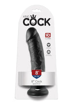 Load image into Gallery viewer, King Cock Dildo - Black/Flesh - 8in
