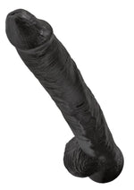 Load image into Gallery viewer, King Cock Dildo with Balls - Black - 14in
