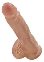Load image into Gallery viewer, King Cock Dildo with Balls - Caramel - 8in
